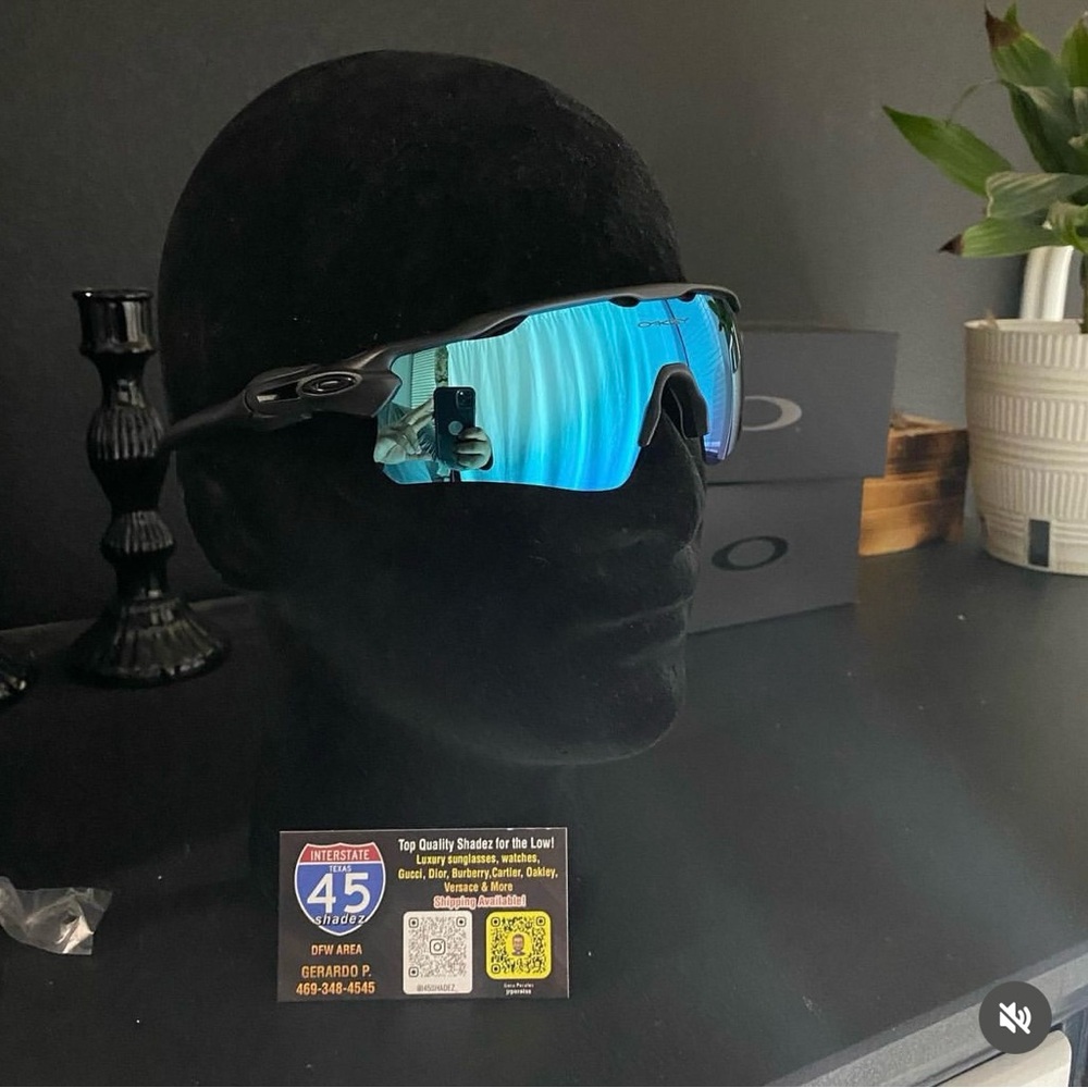 Polarized sky blue Radar Sunglasses